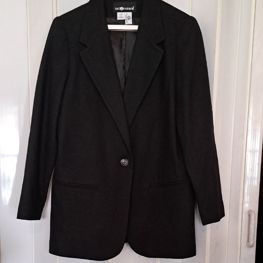 Black Wool Blazer
